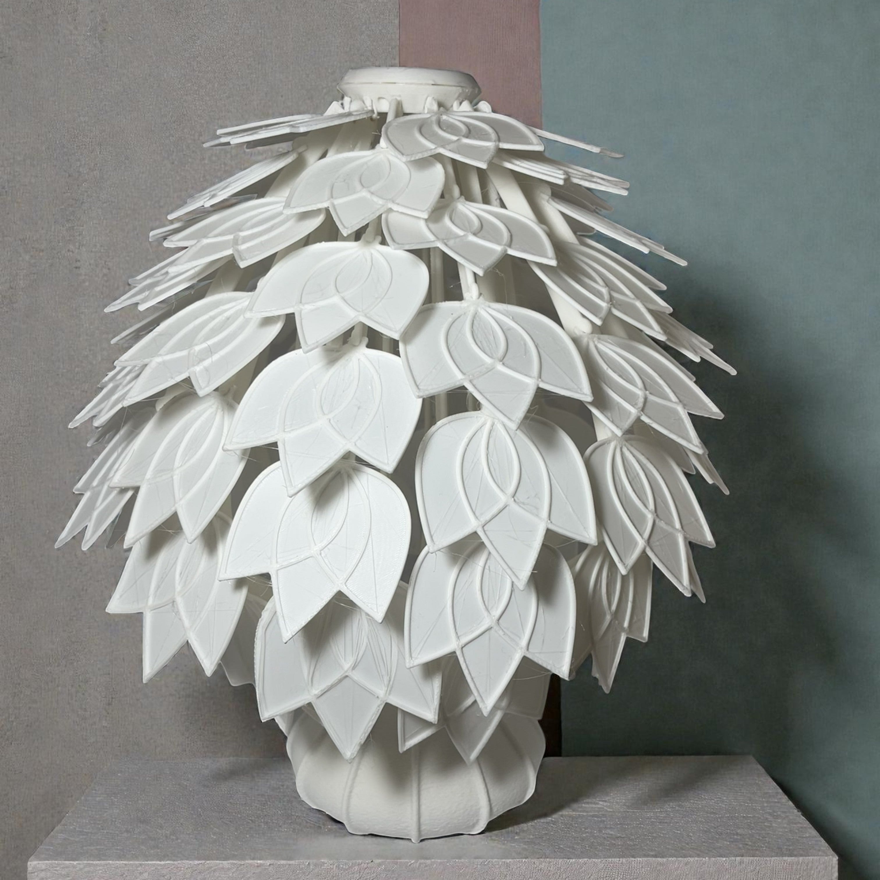 Lotus Bloom Katmanlı Dekoratif Masa Lambası