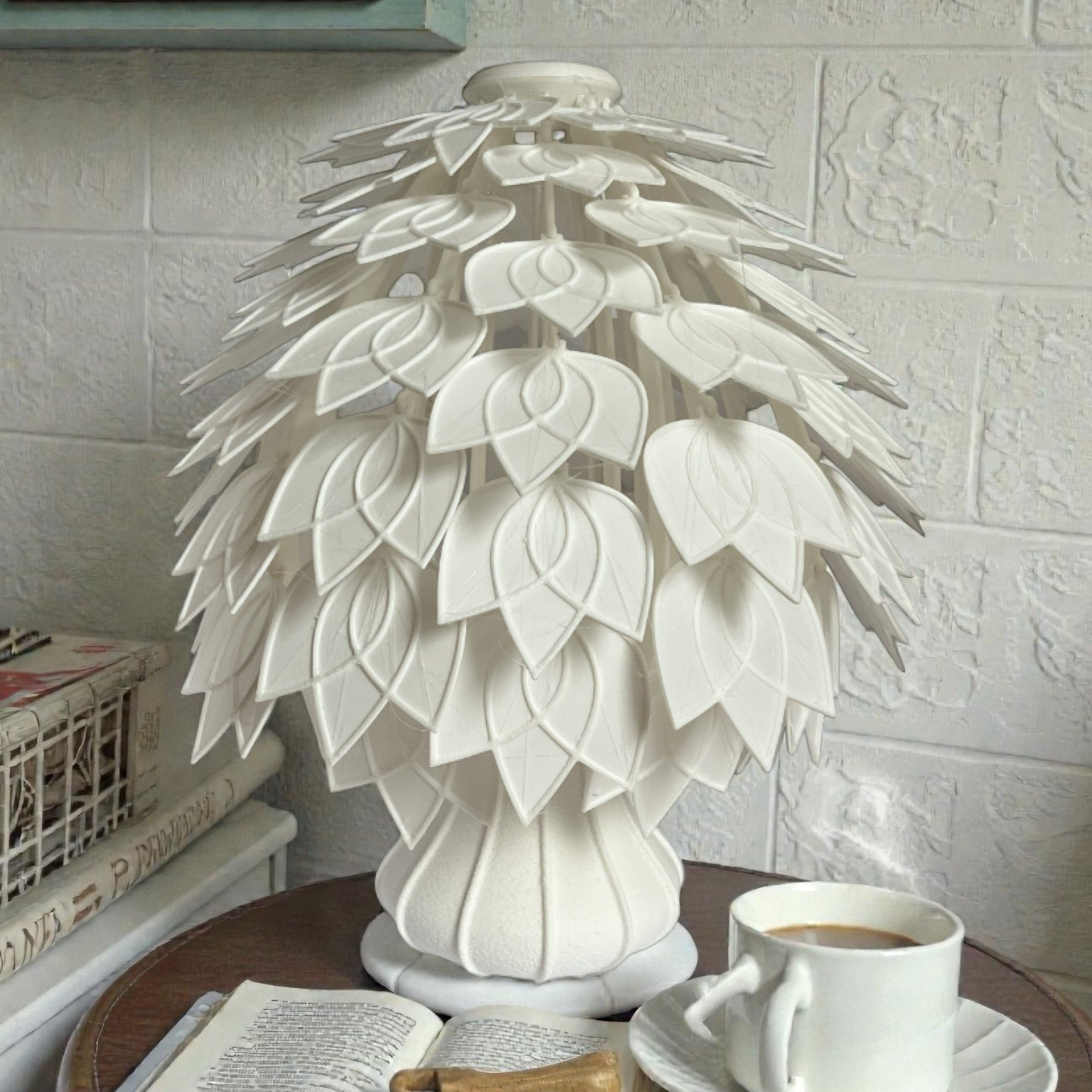 Lotus Bloom Katmanlı Dekoratif Masa Lambası